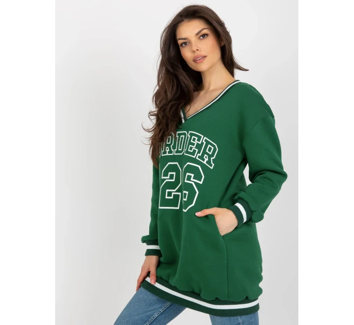 Mikina EM BL 776.19 tmavo zelená Mikina EM BL 776.19 tmavo zelená