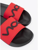 Pohodlné dámske ponožky na plochom podpätku Czarno-czerwony