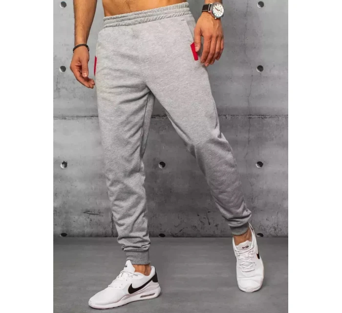 Pánské světle šedé teplákové kalhoty Dstreet model 21963055 - FashionStreet Pánské světle šedé teplákové kalhoty Dstreet model 21963055 - FashionStreet