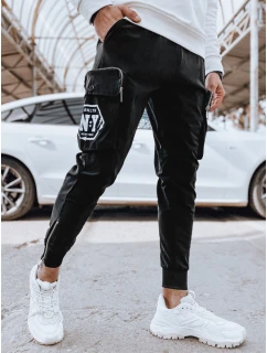 Pánske bojové nohavice čierne FashionStreet UX4309
