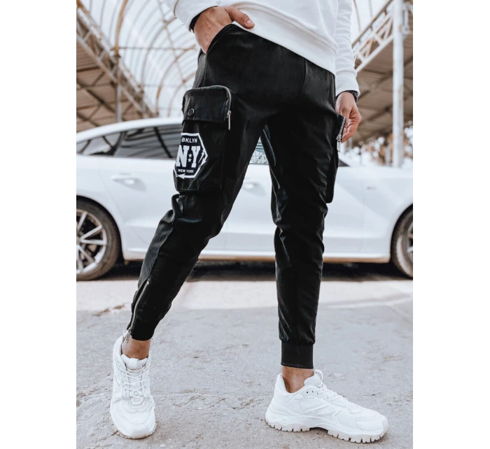Pánske bojové nohavice čierne FashionStreet UX4309
