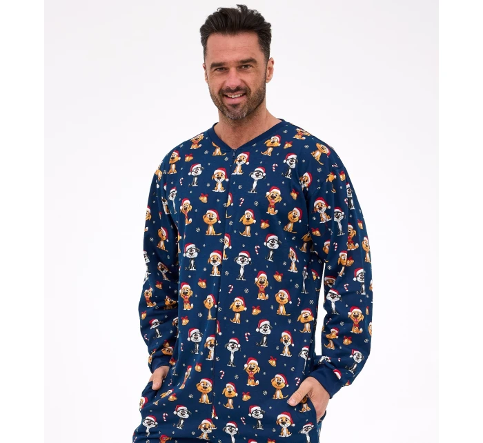 Kombinéza Cornette 196/295 Dog 2 long/r Christmas S-2XL men