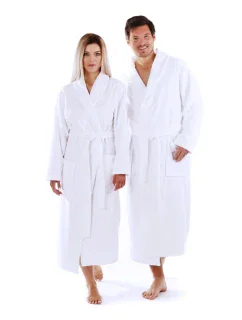 Unisex župan do sauny biely - Vestis