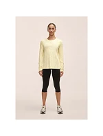 Dámske tréningové tričko Casall Soft Texture Long Sleeve, žlté