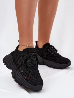 Dámské tenisky s svrškem černé model 21696310 - Boto