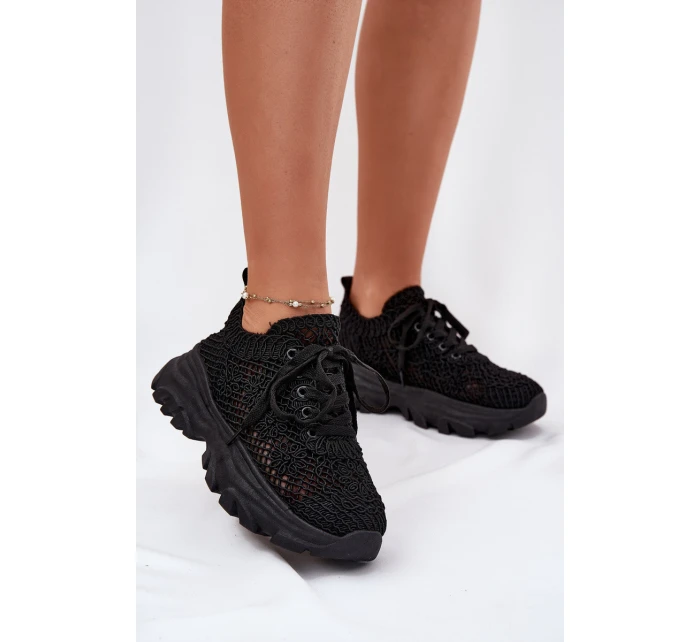 Dámské tenisky s svrškem černé model 21696310 - Boto Dámské tenisky s svrškem černé model 21696310 - Boto
