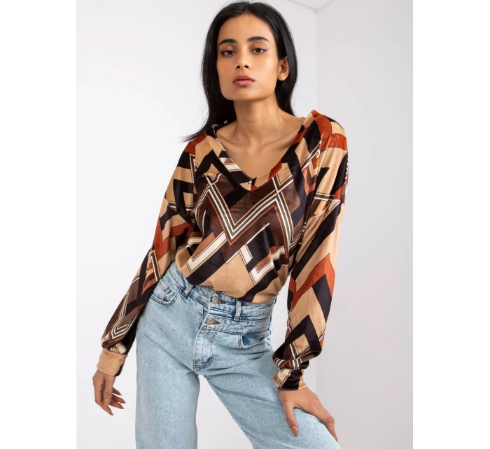 Bluzka DHJ BZ  camelowy model 19776024 - FPrice