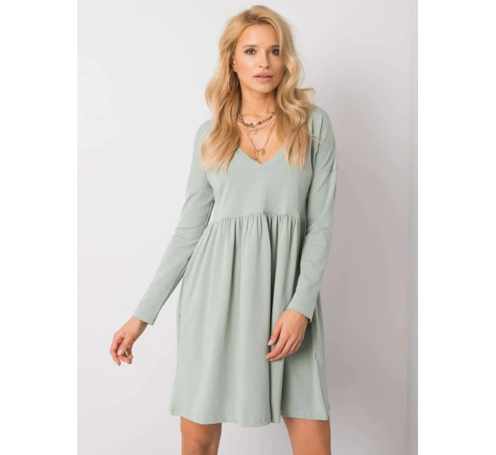 Sukienka RV SK model 18627870 pistacjowy - FPrice Sukienka RV SK model 18627870 pistacjowy - FPrice