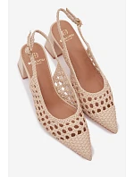 Dámske kožené sandále D-002 Kedira cream - Bellucci