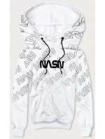 Bílá pánská mikina s potiskem model 18420054 - J.STYLE