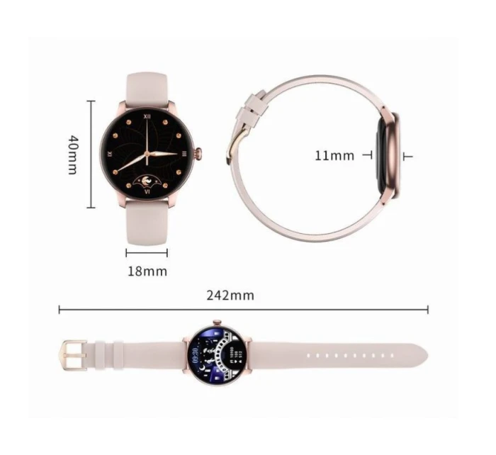 LADY GOLD Chytré hodinky med model 21862626