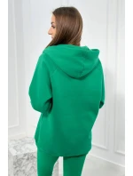 Sada mikiny, topu a legín 3 v 1 zelená Sada mikiny, topu a legín 3 v 1 zelená