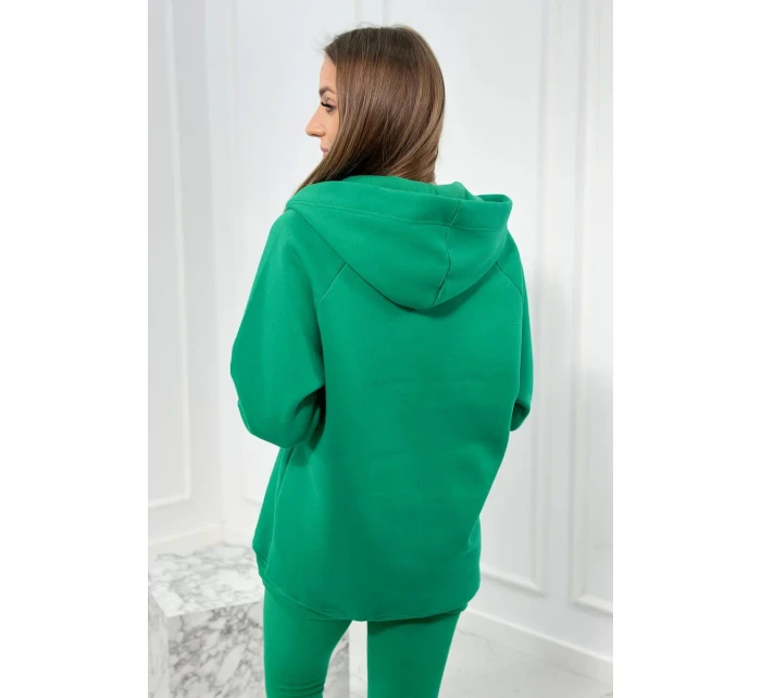 Sada mikiny, topu a legín 3 v 1 zelená Sada mikiny, topu a legín 3 v 1 zelená