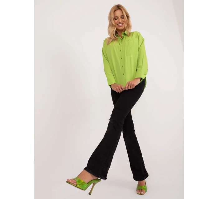 Koszula BA KS model 21055355 limonkowy - FPrice