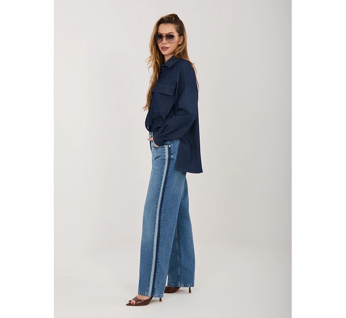 Spodnie model 22041103 ciemny niebieski - FPrice