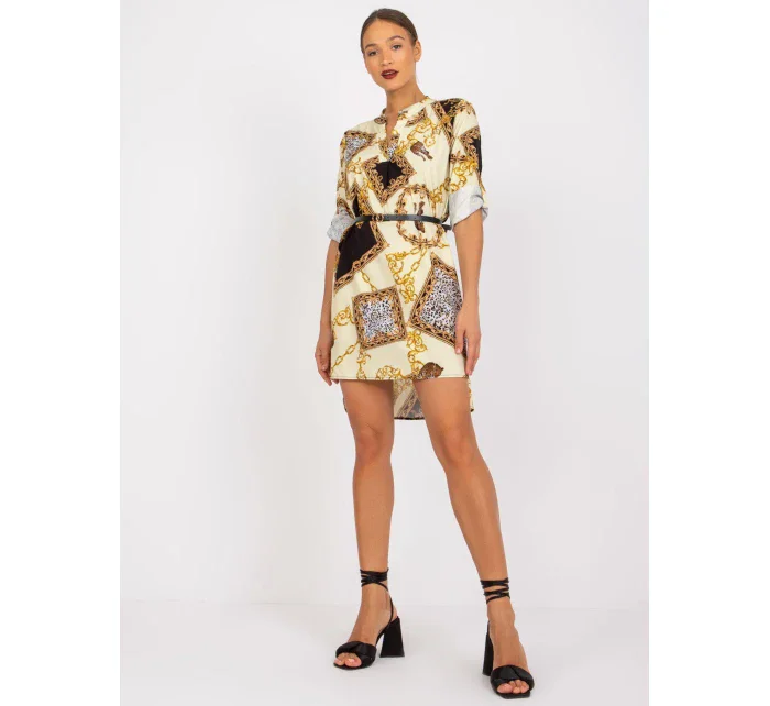 Šaty DHJ SK 5766AB 6.76 svetložltá