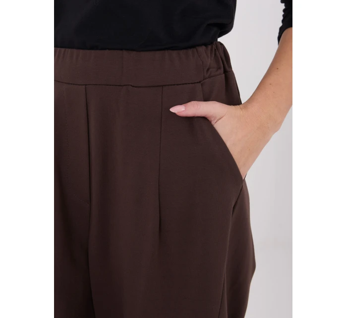 Spodnie IT SP model 21782428 brązowy - FPrice Spodnie IT SP model 21782428 brązowy - FPrice