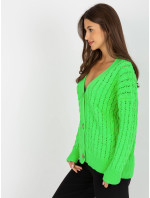 Dámsky sveter LC SW 8036 fluo zelený
