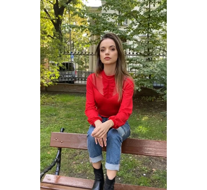 Dámská halenka model 18683376 red - Eldar