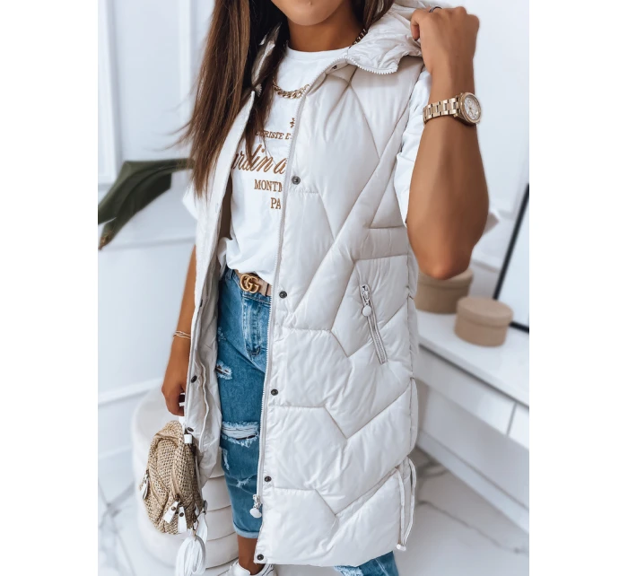 Dámska vesta LARIS ecru FashionStreet TY2835