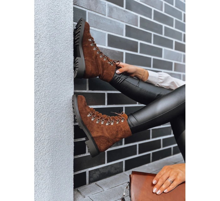 Dámské kozačky camel Dstreet model 21971426 - FashionStreet