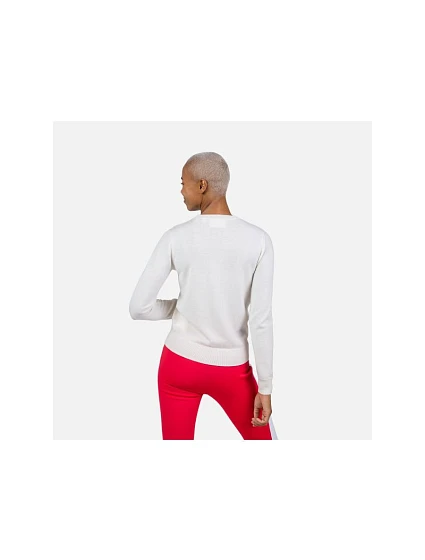 Sweter W Neck biały model 22219272 - Rossignol Sweter W Neck biały model 22219272 - Rossignol