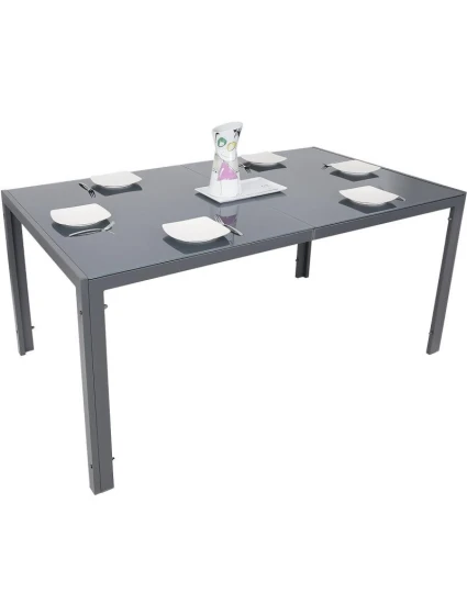 ZÁHRADNÝ STÔL 150x90x73 cm tmavosivý