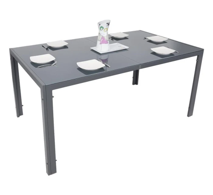 ZÁHRADNÝ STÔL 150x90x73 cm tmavosivý