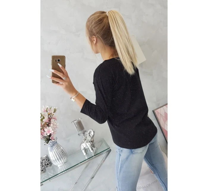 Blúzka s potlačou Summer Girl čierna