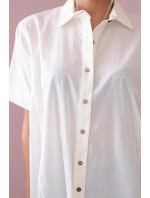 Bavlnené tričko s krátkym rukávom ecru