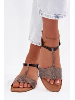 Dámské ploché sandály Černé Nexora