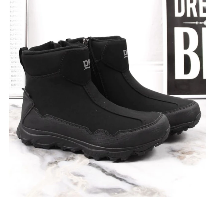 DK Jr model 21787601 nepromokavé zateplené sněhové boty černé - Inny