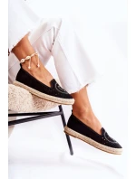 Prolamované Nazouvací dámské espadrilky Černá model 21588563 - S.Barski
