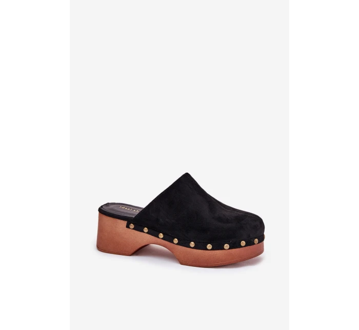 Klapky Dámské S Eko Semišové Černé model 21687916 - Boto