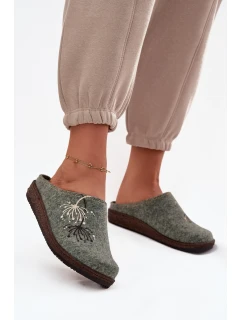 Damskie Obuwie Domowe Kapcie Inblu NL000011 Zielone