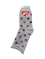 Dámske zimné netlačiace ponožky Milena 0118 Bodky, Froté 37-41