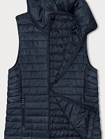 Dámska tenká vesta so stojačikom tmavomodrá (16M9072-215)