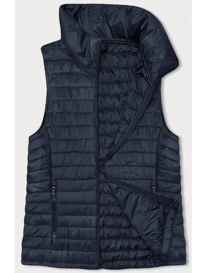 Dámska tenká vesta so stojačikom tmavomodrá (16M9072-215) Dámska tenká vesta so stojačikom tmavomodrá (16M9072-215)
