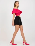 Šortky D73760M61531KH čierne