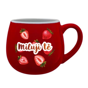 Personalizovaný keramický hrníček s ovocem a textem 