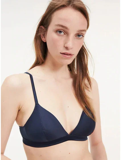 Podprsenka bez kostice UW0UW01832-416 modrá - Tommy Hilfiger Podprsenka bez kostice UW0UW01832-416 modrá - Tommy Hilfiger