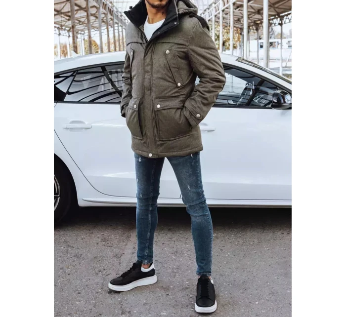 Pánská khaki zimní bunda Dstreet model 21966640 - FashionStreet