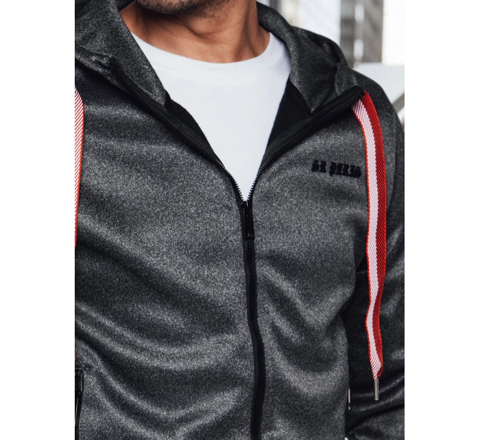 Pánská mikina s kapucí tmavě šedá Dstreet model 21982575 - FashionStreet