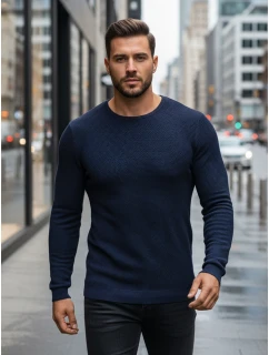 Pánský tmavě modrý svetr model 21995044 - FashionStreet