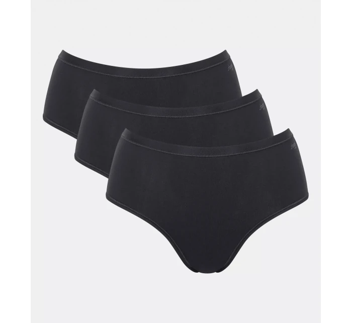 sloggi GO Daily Cotton Midi 3P - BLACK - SLOGGI BLACK - SLOGGI sloggi GO Daily Cotton Midi 3P - BLACK - SLOGGI BLACK - SLOGGI