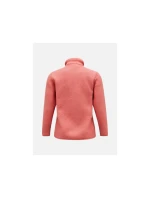 Peak Performance W Fleece Snap T mikina růžová