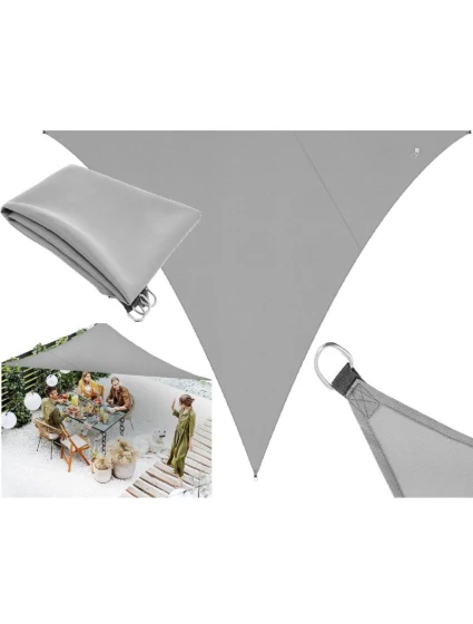 ZÁHRADNÝ SLNEČNÍK TROJUHOLNÍK 3X3X3M SIVÝ ZÁHRADNÝ SLNEČNÍK TROJUHOLNÍK 3X3X3M SIVÝ