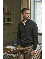 TJ Pánský pletený svetr se zipem 18. navy model 22465109 - Tee Jays TJ Pánský pletený svetr se zipem 18. navy model 22465109 - Tee Jays