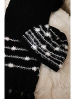 Dámská souprava se šátkem černá model 18751035 - K-Fashion Dámská souprava se šátkem černá model 18751035 - K-Fashion