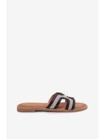 Klapki Damskie Na Płaskim Obcasie Czarne Vereya Klapki Damskie Na Płaskim Obcasie Czarne Vereya